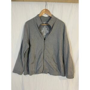 Style and Co Sport womens 1x grey jacket